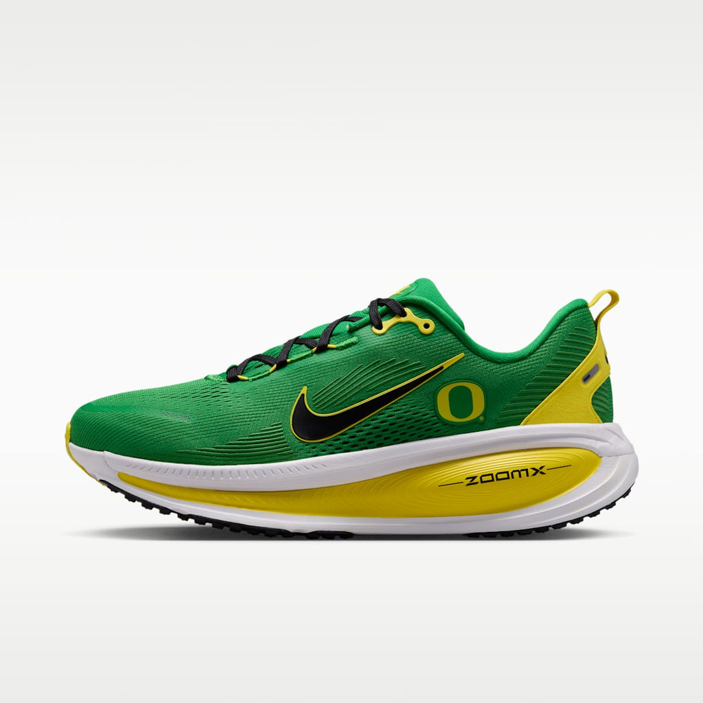 Nike College Vomero 18 (Oregon) Men's Road Running Shoes - Apple Green/White/Black - Image 1