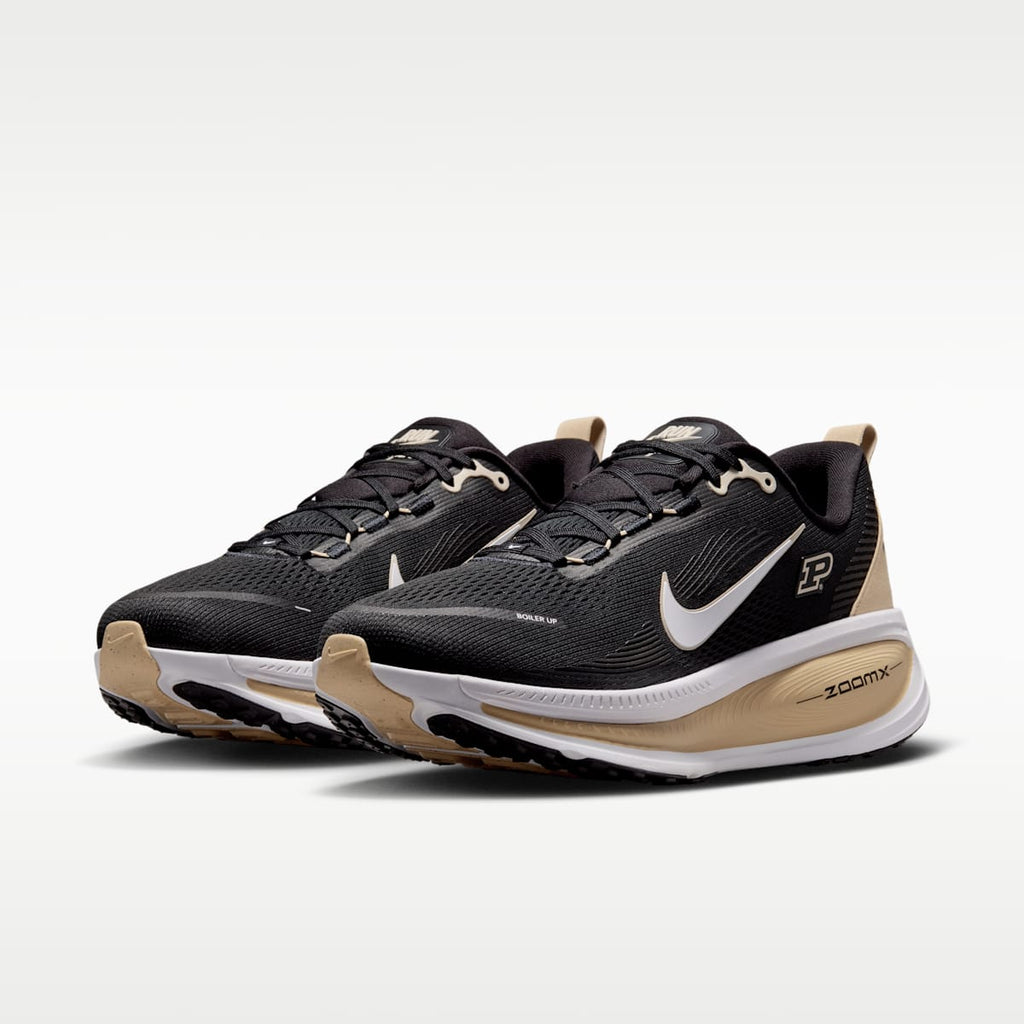 Nike College Vomero 18 (Purdue) Men's Road Running Shoes - Black/Team Gold/White - Image 5