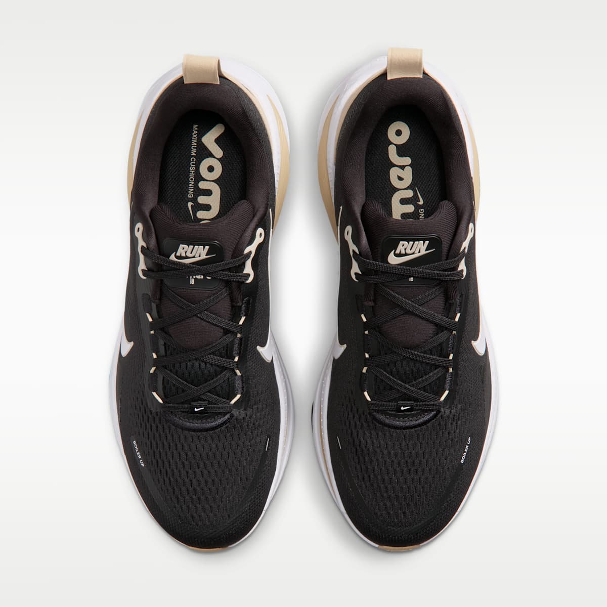 Nike College Vomero 18 (Purdue) Men's Road Running Shoes - Black/Team Gold/White - Image 4