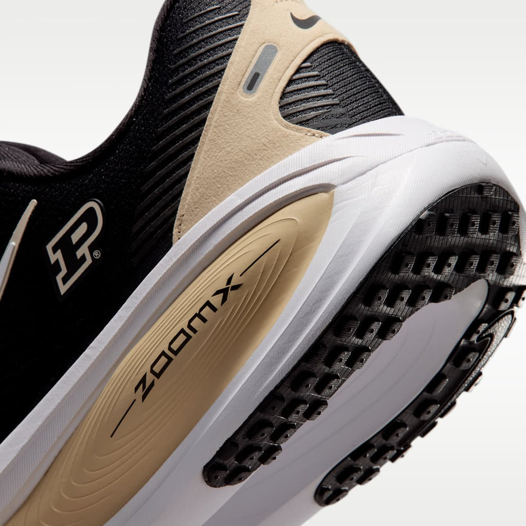 Nike College Vomero 18 (Purdue) Men's Road Running Shoes - Black/Team Gold/White - Image 8