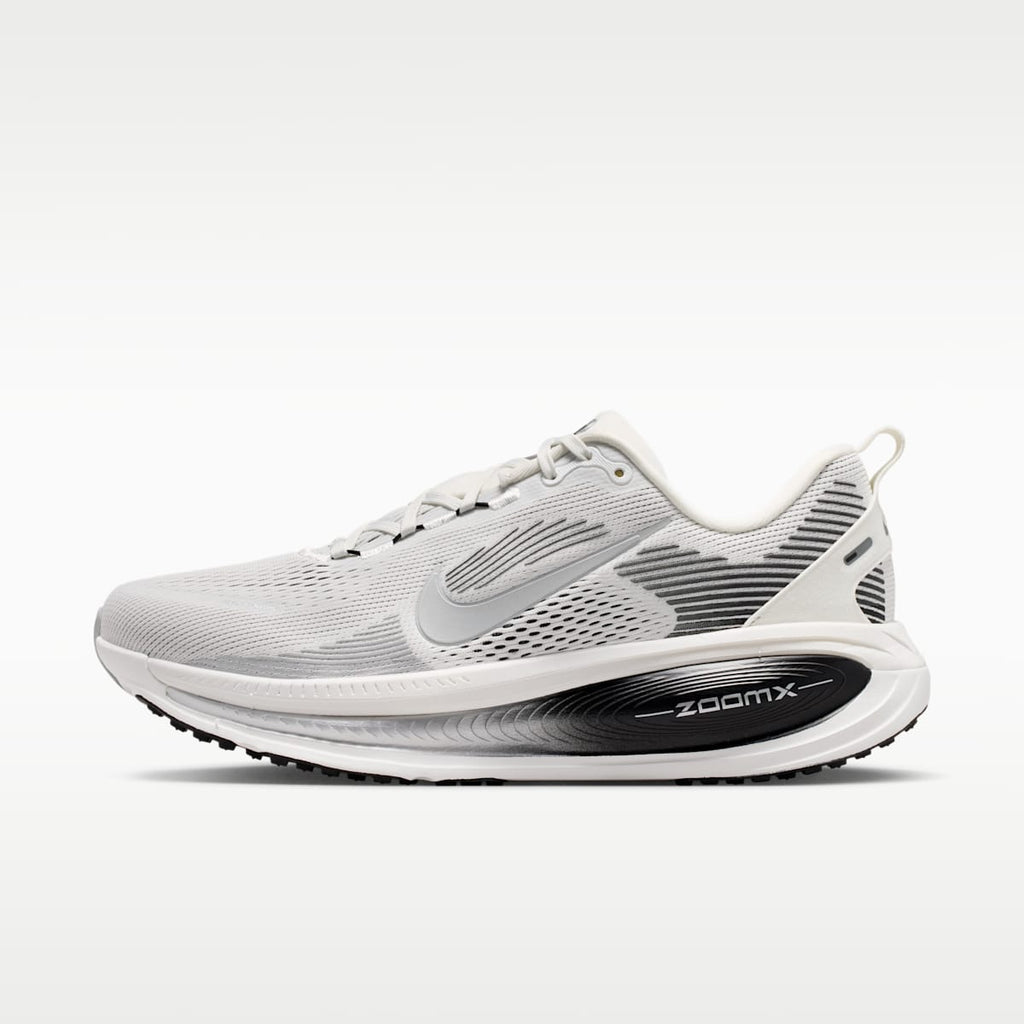 Nike Vomero 18 Men's Road Running Shoes - Summit White/Black/Off White/Metallic Silver - Image 1