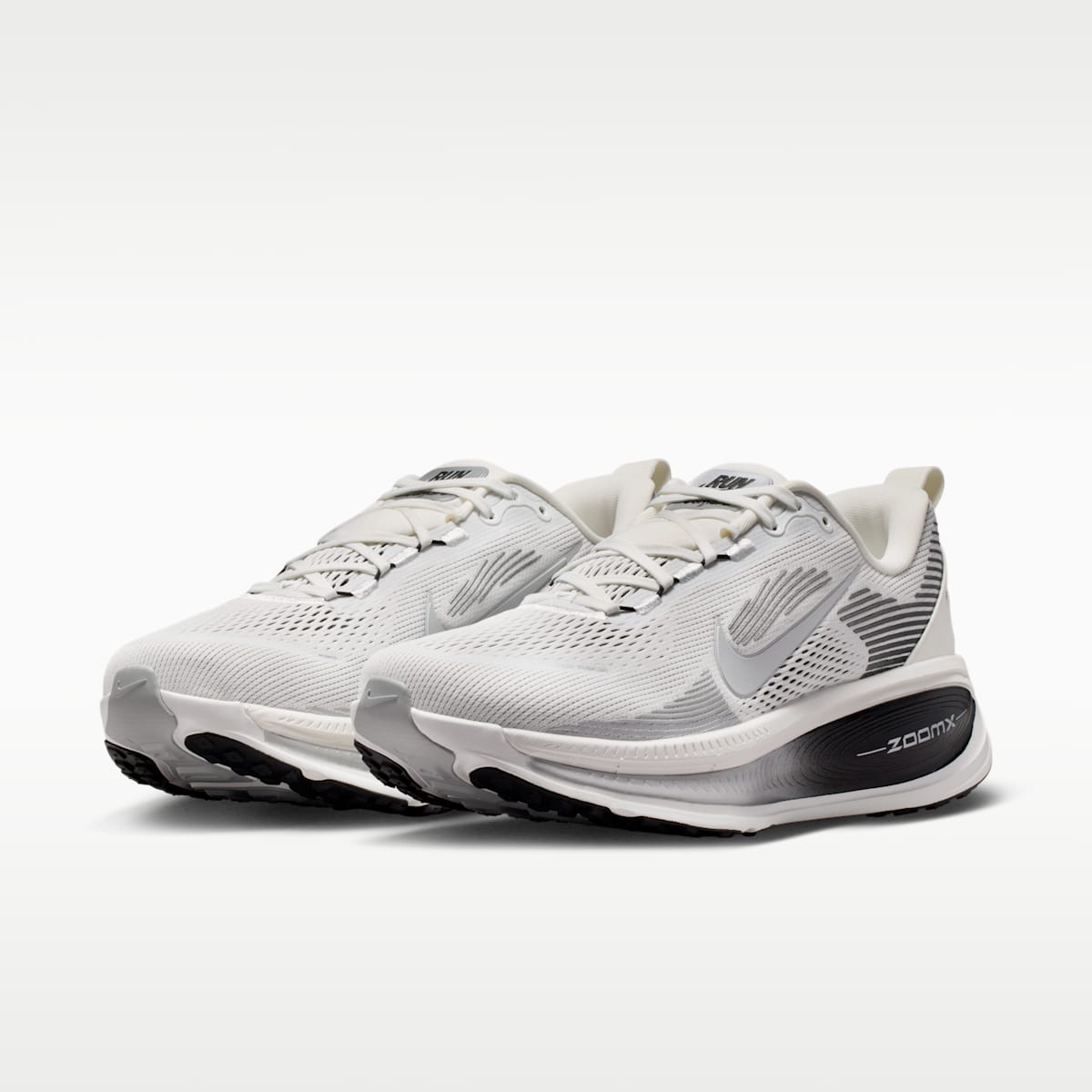 Nike Vomero 18 Men's Road Running Shoes - Summit White/Black/Off White/Metallic Silver - Image 5