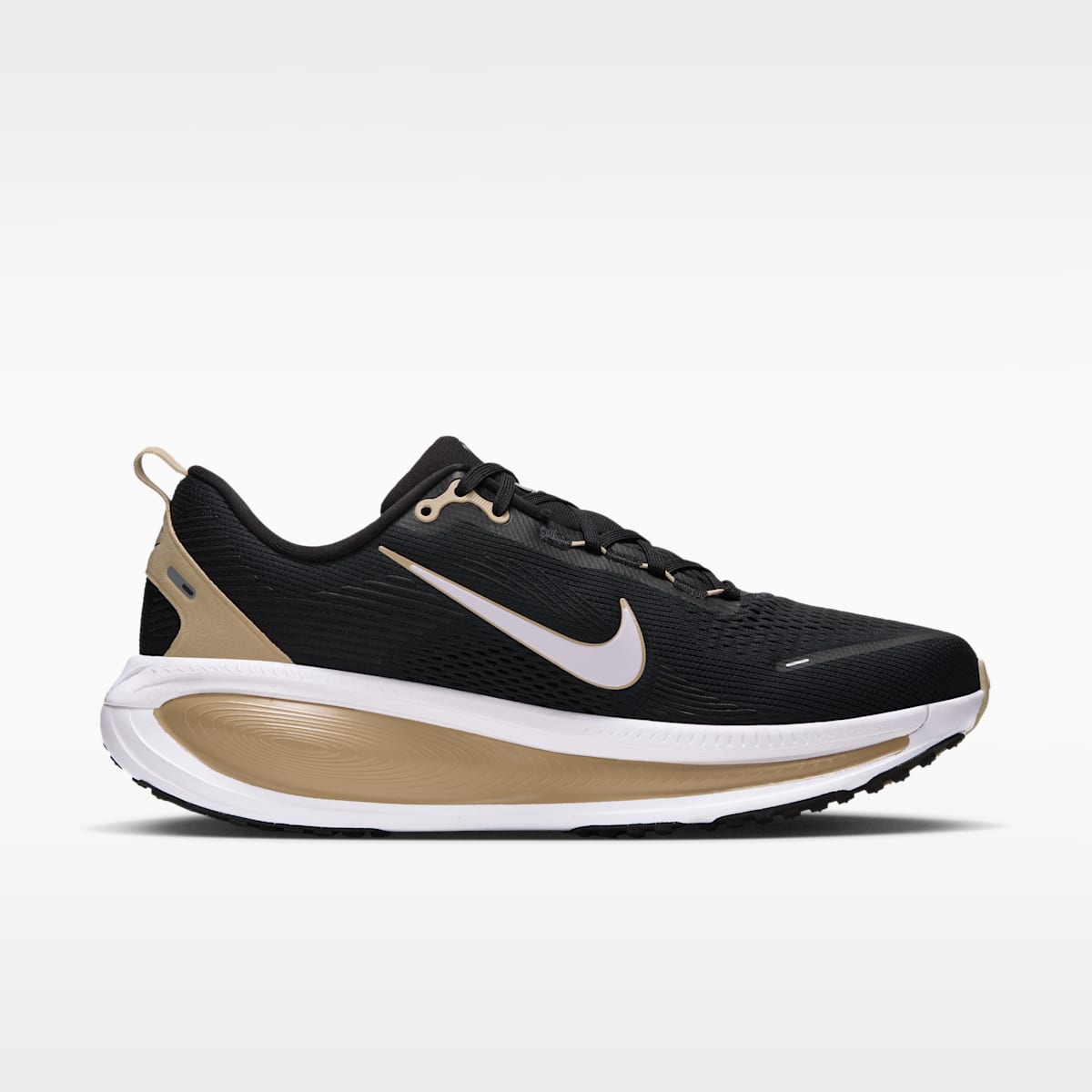 Nike Vomero 18 (New Orleans Saints) Men's NFL Road Running Shoes - Black/Team Gold/White - Image 3