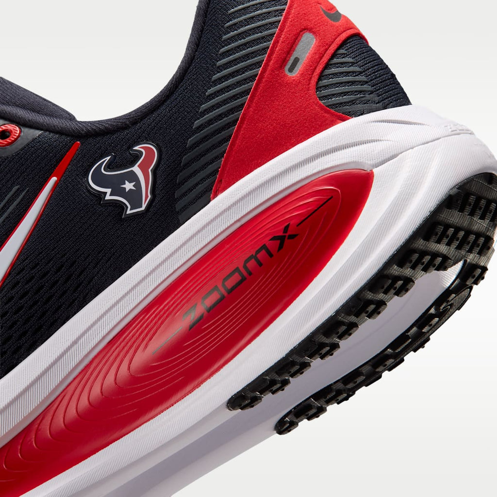 Nike Vomero 18 (Houston Texans) Men's NFL Road Running Shoes - Pitch Blue/University Red/White - Image 8