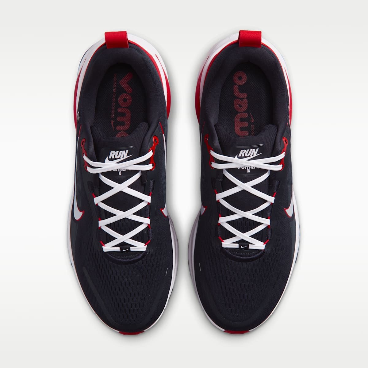 Nike Vomero 18 (Houston Texans) Men's NFL Road Running Shoes - Pitch Blue/University Red/White - Image 4