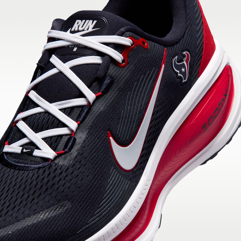 Nike Vomero 18 (Houston Texans) Men's NFL Road Running Shoes - Pitch Blue/University Red/White - Image 7