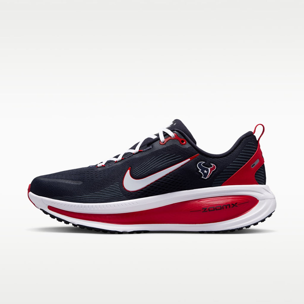 Nike Vomero 18 (Houston Texans) Men's NFL Road Running Shoes - Pitch Blue/University Red/White - Image 1