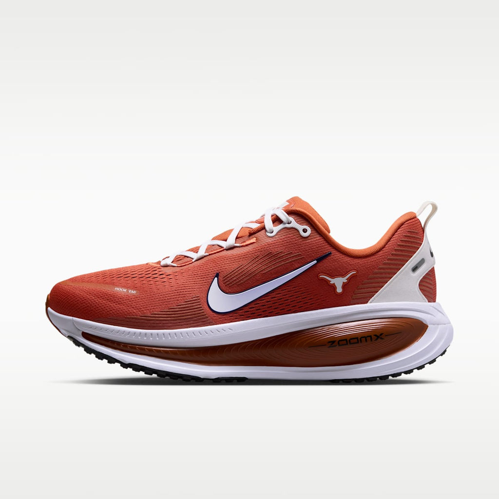 Nike College Vomero 18 (Texas) Men's Road Running Shoes - Desert Orange/Black/White - Image 1