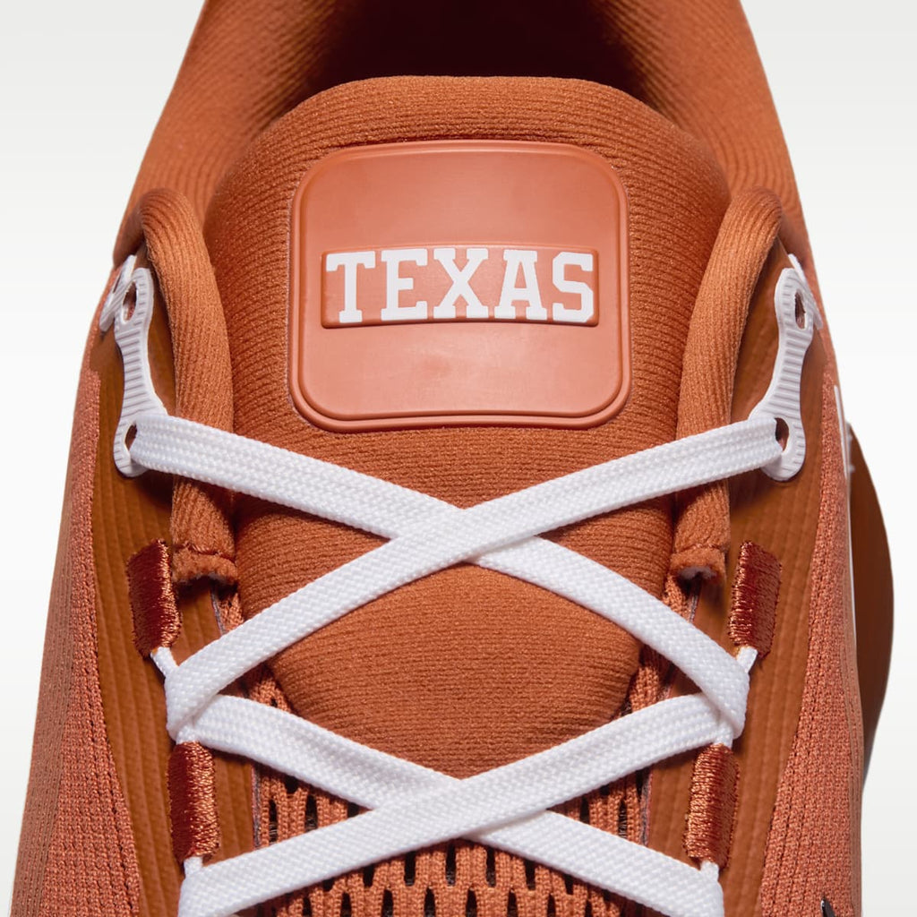Nike College Vomero 18 (Texas) Men's Road Running Shoes - Desert Orange/Black/White - Image 9