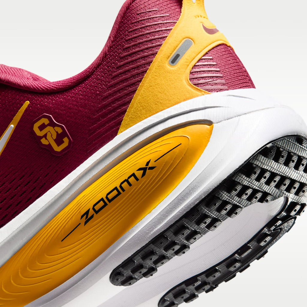 Nike College Vomero 18 (USC) Men's Road Running Shoes - Team Crimson/University Gold/White - Image 8