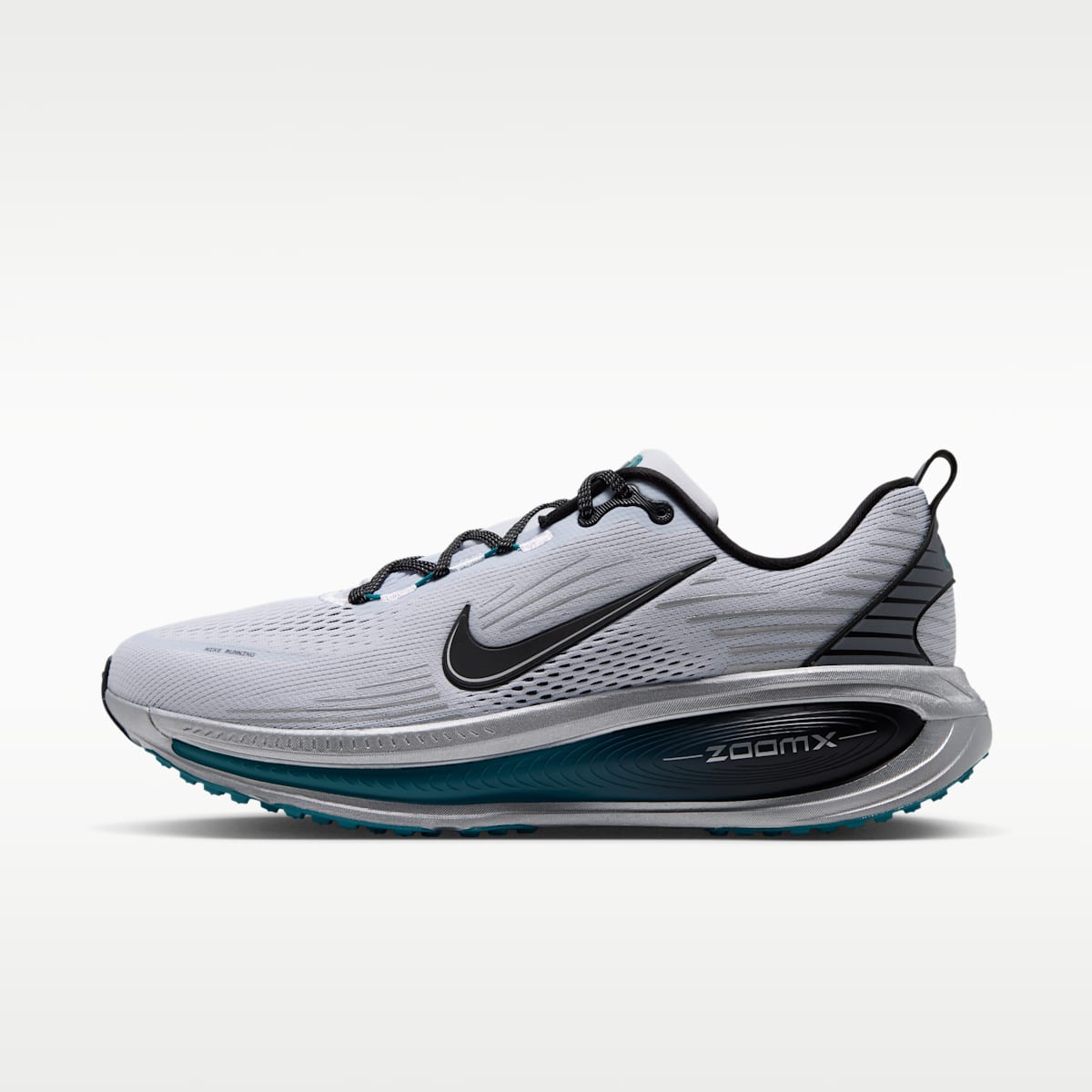 Nike Vomero 18  Men's Road Running Shoes - Football Grey/Metallic Cool Grey/Bright Spruce/Black - Image 1