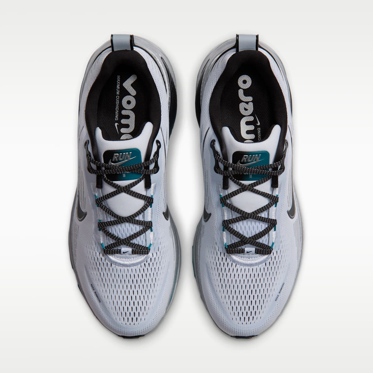 Nike Vomero 18  Men's Road Running Shoes - Football Grey/Metallic Cool Grey/Bright Spruce/Black - Image 4