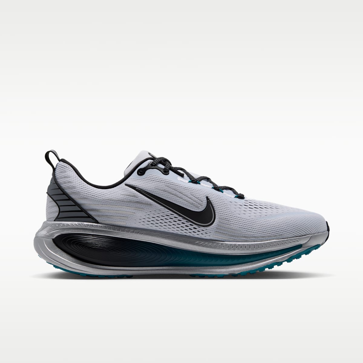 Nike Vomero 18  Men's Road Running Shoes - Football Grey/Metallic Cool Grey/Bright Spruce/Black - Image 3