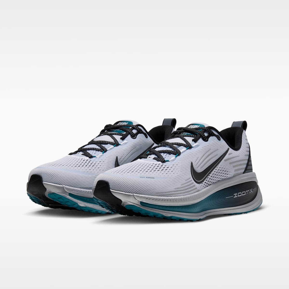 Nike Vomero 18  Men's Road Running Shoes - Football Grey/Metallic Cool Grey/Bright Spruce/Black - Image 5
