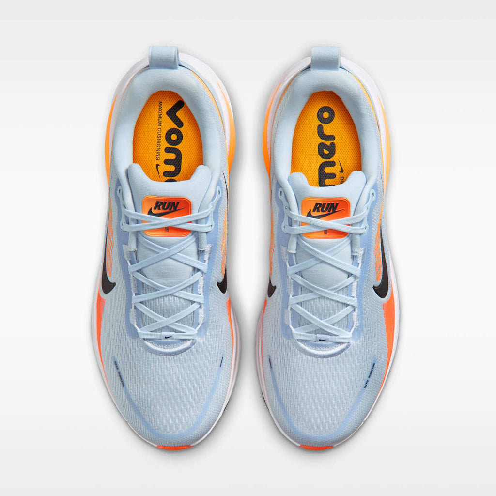 Nike Vomero 18 Men's Road Running Shoes (Wide) - Hydrogen Blue/Laser Orange/Total Orange/Black - Image 4