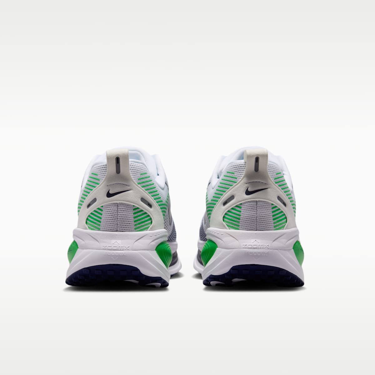 Nike Vomero 18 Men's Road Running Shoes (Wide) - White/Green Spark/Midnight Navy - Image 6