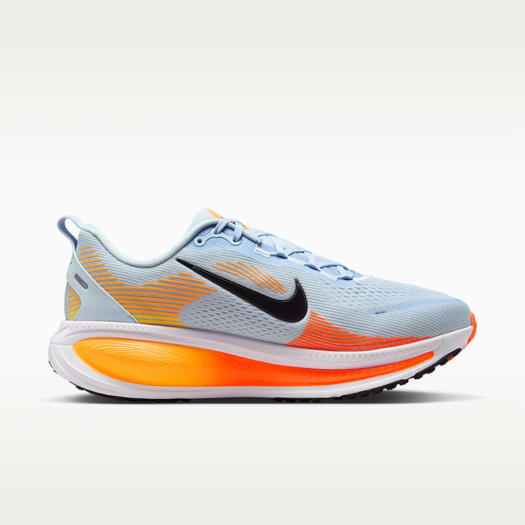 Nike Vomero 18 Men's Road Running Shoes (Wide) - Hydrogen Blue/Laser Orange/Total Orange/Black - Image 3