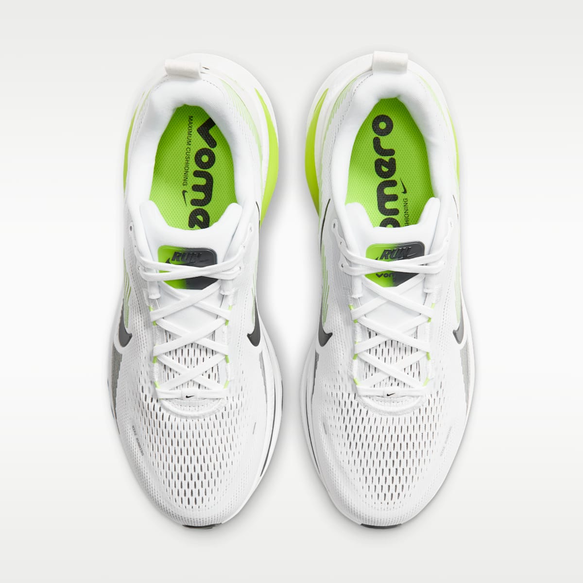 Nike Vomero 18 Men's Road Running Shoes - White/Lemon Venom/Dark Grey/Black - Image 4