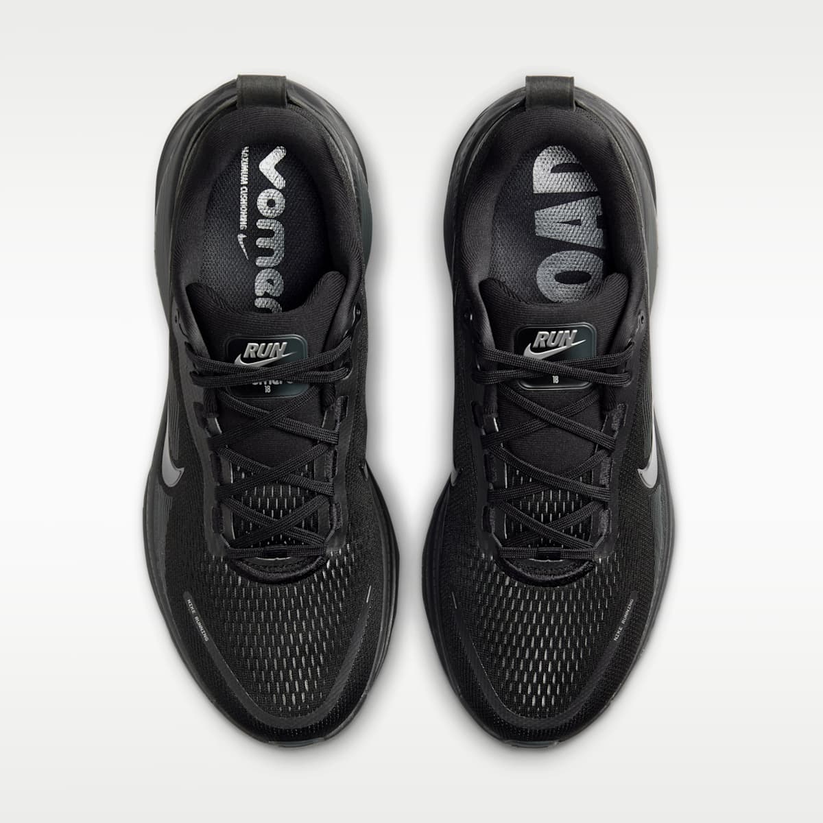 Nike Vomero 18 Men's Road Running Shoes - Black/Dark Smoke Grey/Light Smoke Grey/Black - Image 4