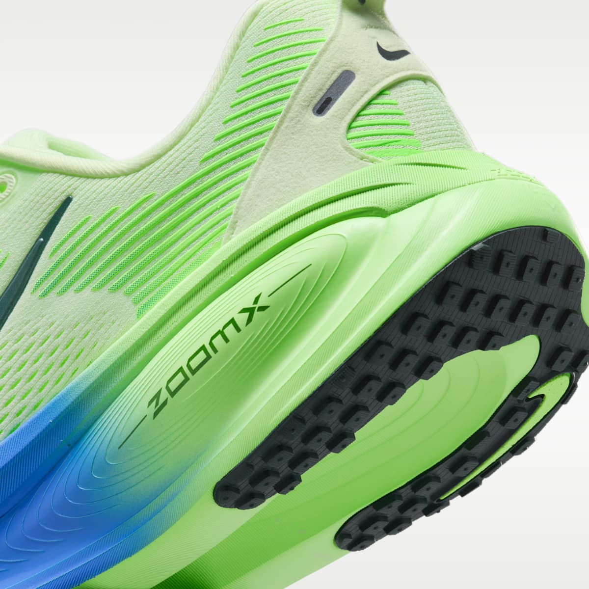 Nike Vomero 18 Men's Road Running Shoes - White/Volt Tint/Sapphire/Black Spruce - Image 8