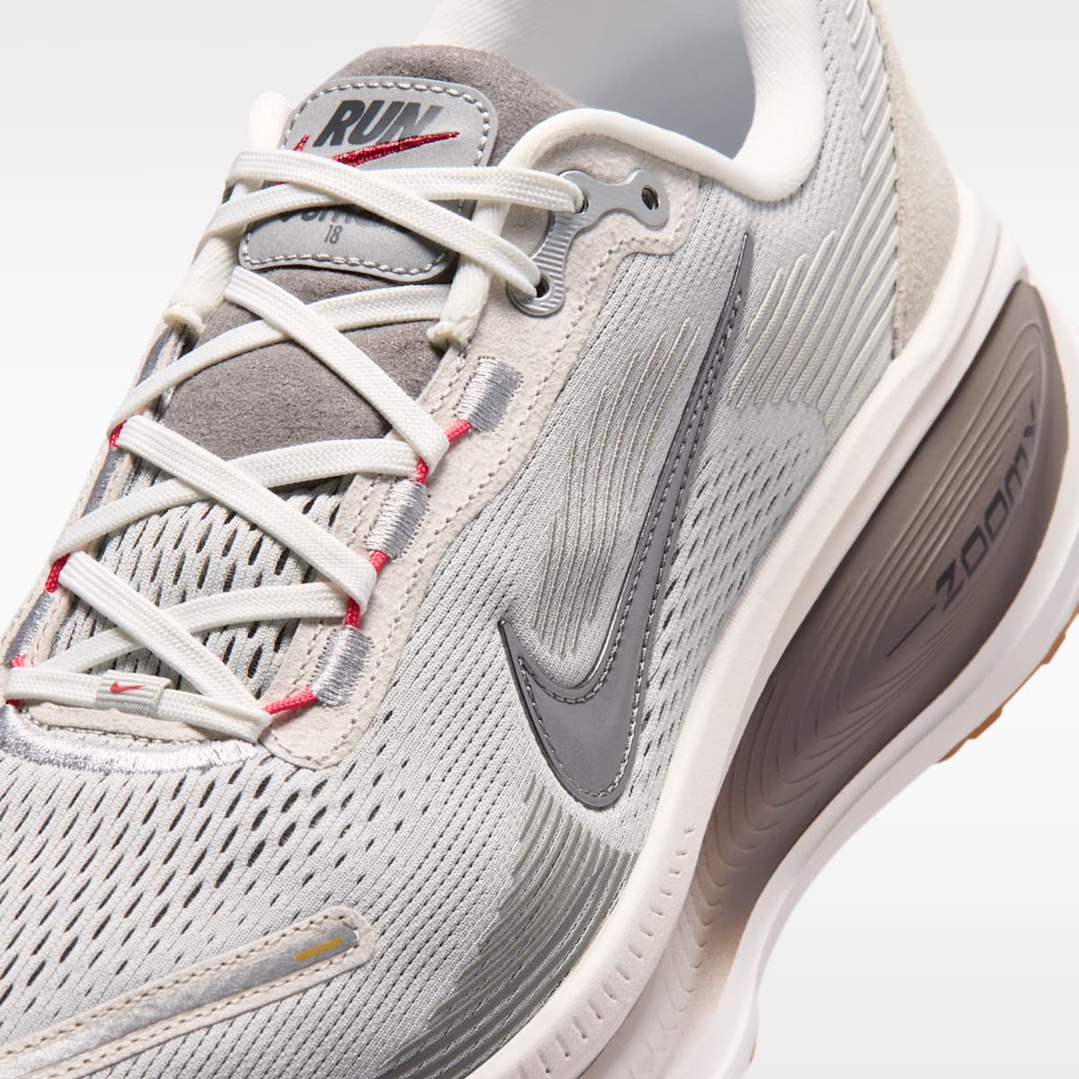 Nike Vomero 18 Men's Road Running Shoes - Grey Fog/Summit White/Light Iron Ore/Metallic Dark Grey - Image 7