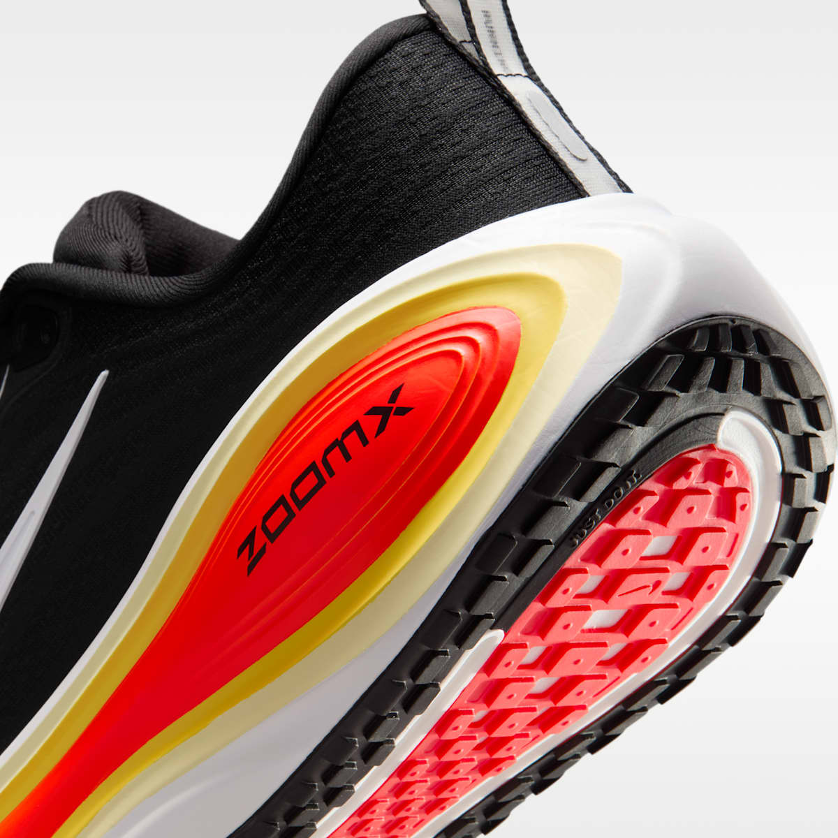 Nike Vomero Plus Men's Road Running Shoes - Black/Bright Crimson/Sail/White - Image 8