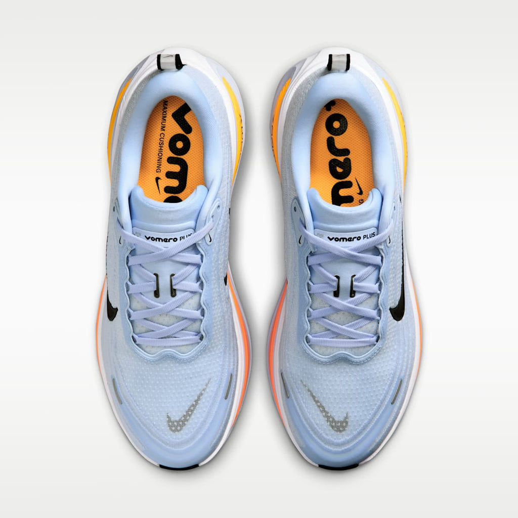 Nike Vomero Plus Men's Road Running Shoes - Hydrogen Blue/White/Total Orange/Black - Image 4