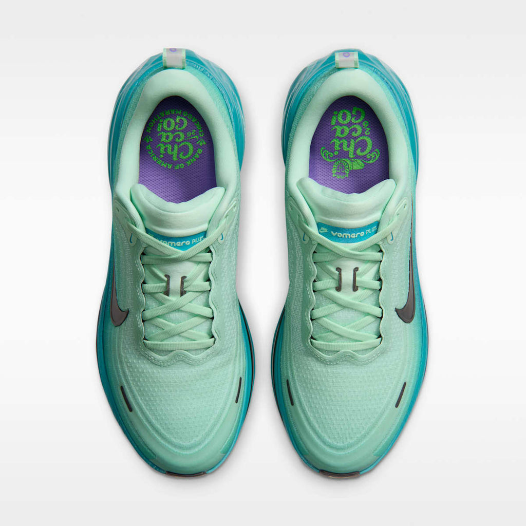 Nike Vomero Plus Men's Road Running Shoes - Arctic Green/Black/Action Grape/Energy - Image 4
