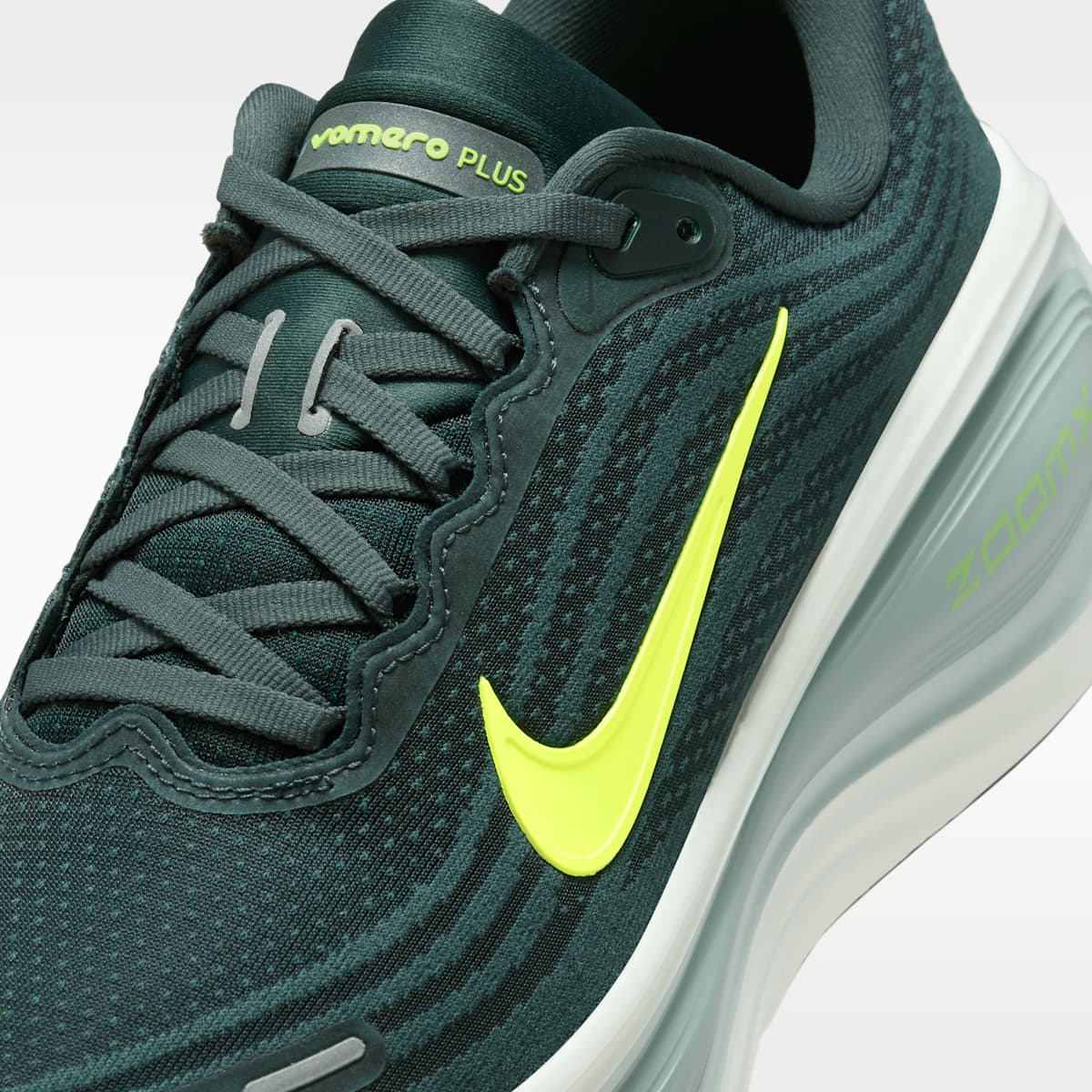 Nike Vomero Plus Men's Road Running Shoes - Seaweed/Cannon/Green Haze/Volt - Image 7