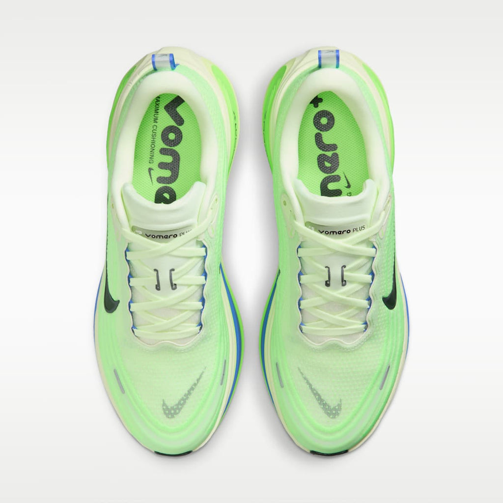 Nike Vomero Plus Men's Road Running Shoes - Volt Tint/Lime Blast/Sapphire/Black Spruce - Image 4