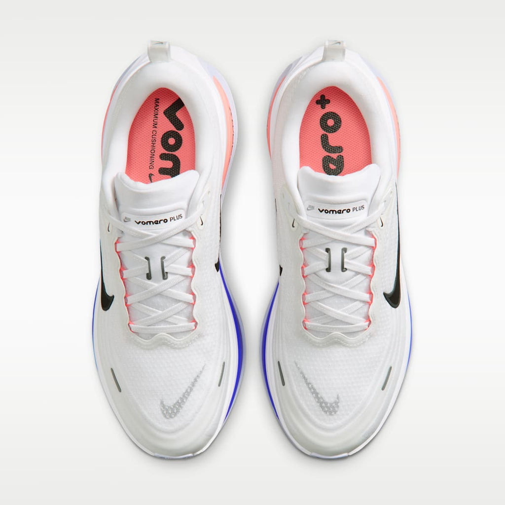 Nike Vomero Plus Men's Road Running Shoes - White/Atomic Pink/Racer Blue/Black - Image 4