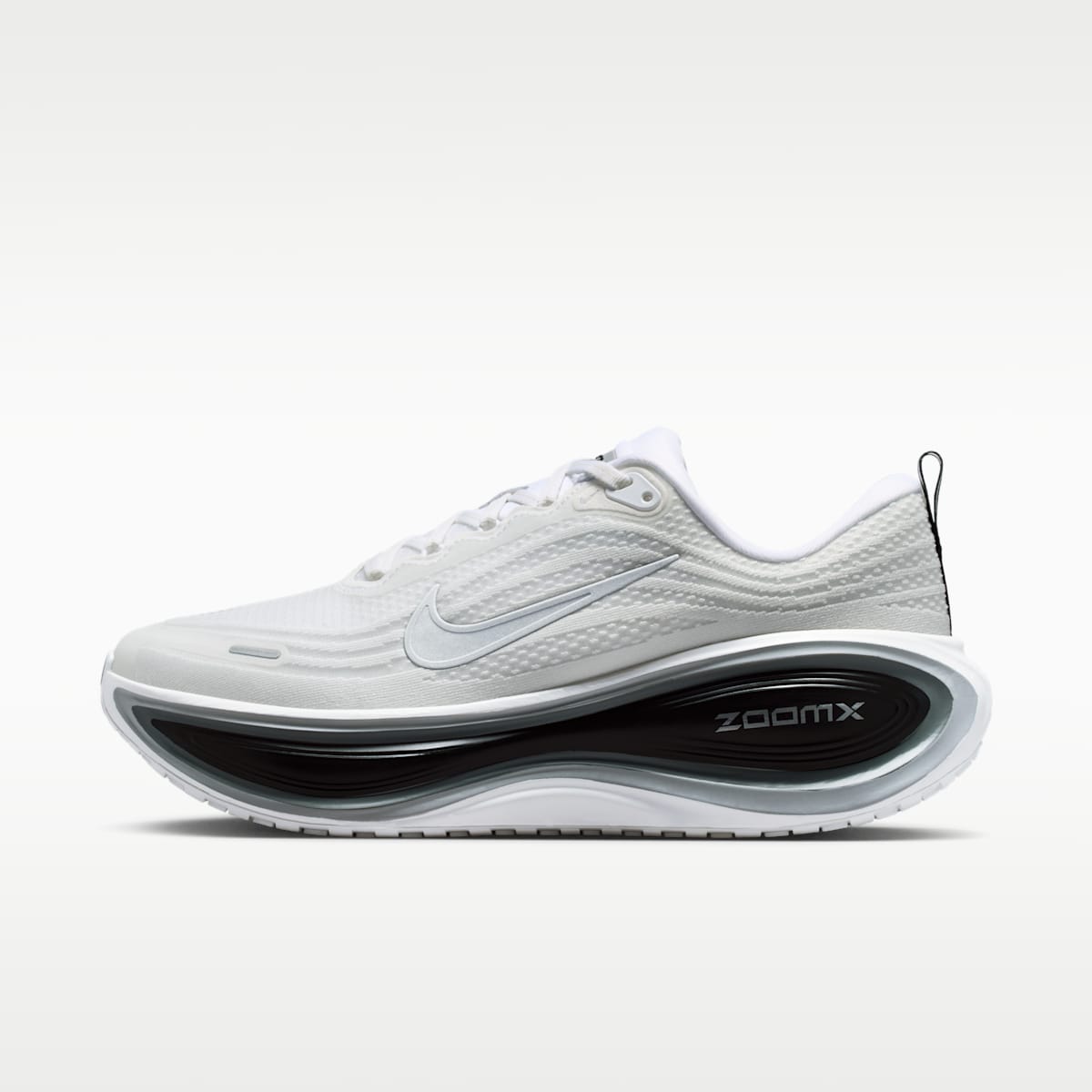 Nike Vomero Plus Men's Road Running Shoes - White/Black/Cool Grey/Metallic Silver - Image 1