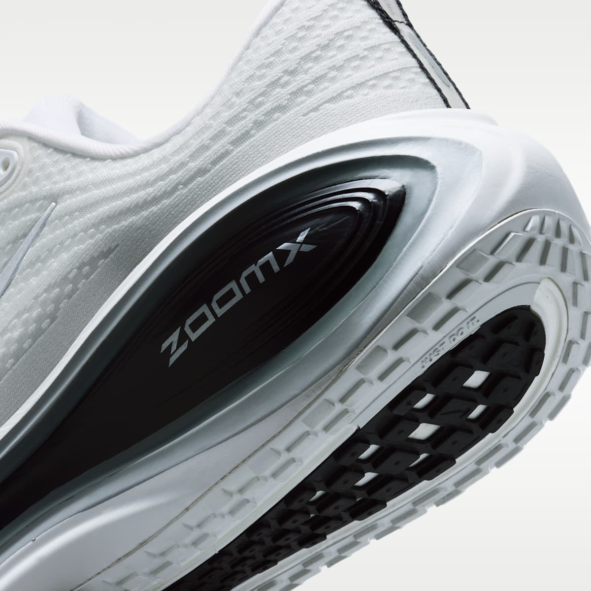 Nike Vomero Plus Men's Road Running Shoes - White/Black/Cool Grey/Metallic Silver - Image 8