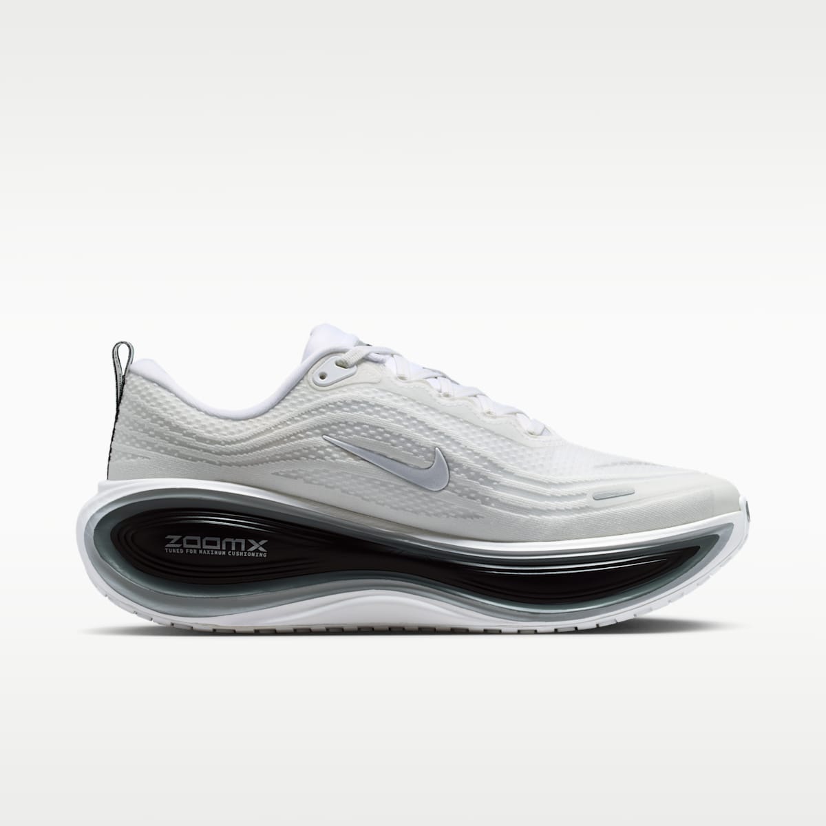 Nike Vomero Plus Men's Road Running Shoes - White/Black/Cool Grey/Metallic Silver - Image 3
