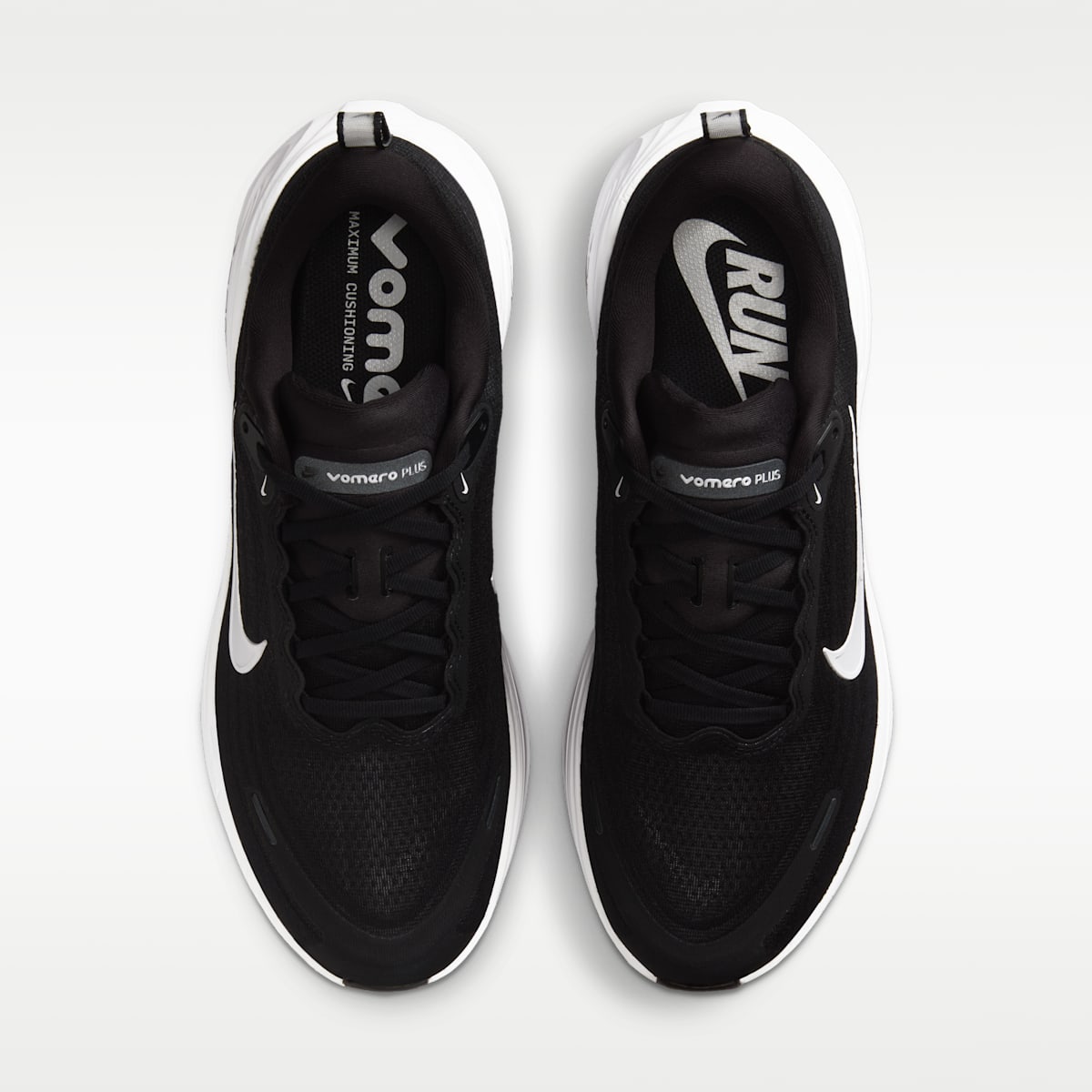 Nike Vomero Plus Men's Road Running Shoes (Wide) - Black/Cool Grey/Metallic Dark Grey/White - Image 4