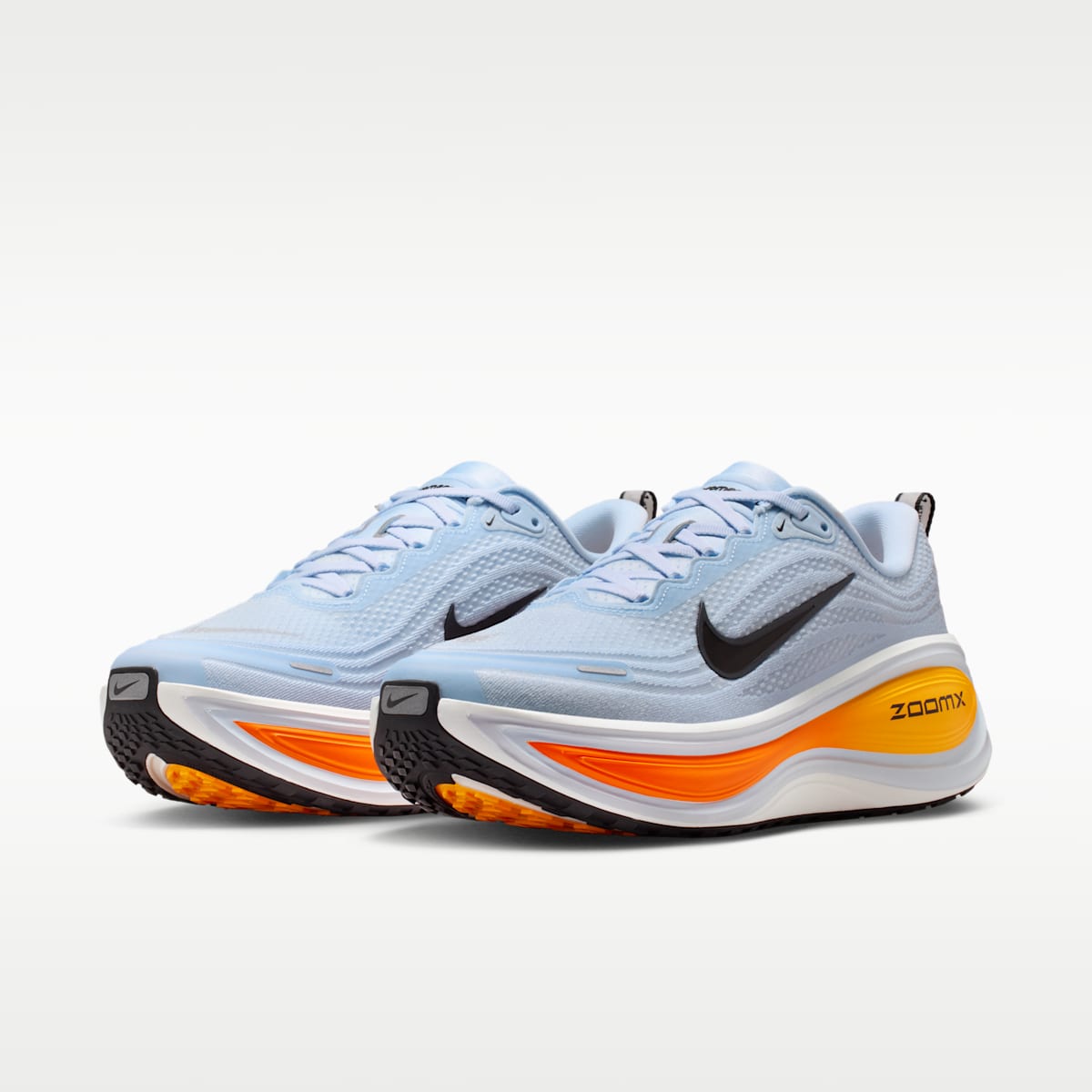 Nike Vomero Plus Men's Road Running Shoes (Wide) - Hydrogen Blue/White/Total Orange/Black - Image 5