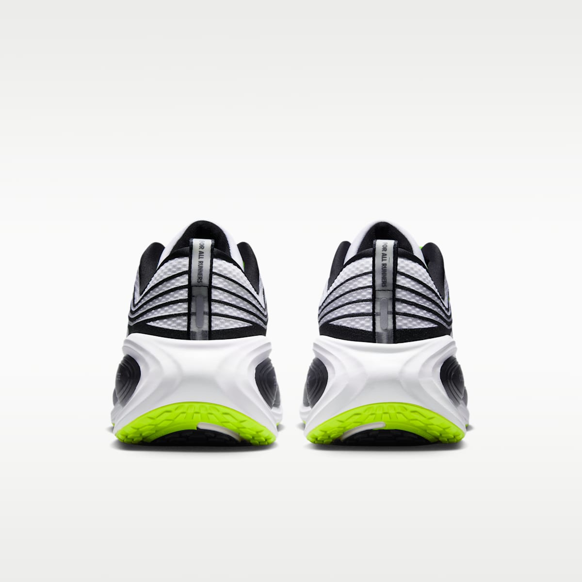 Nike Vomero Plus x DISTANCE Men's Road Running Shoes - White/Black/Volt/Metallic Silver - Image 6
