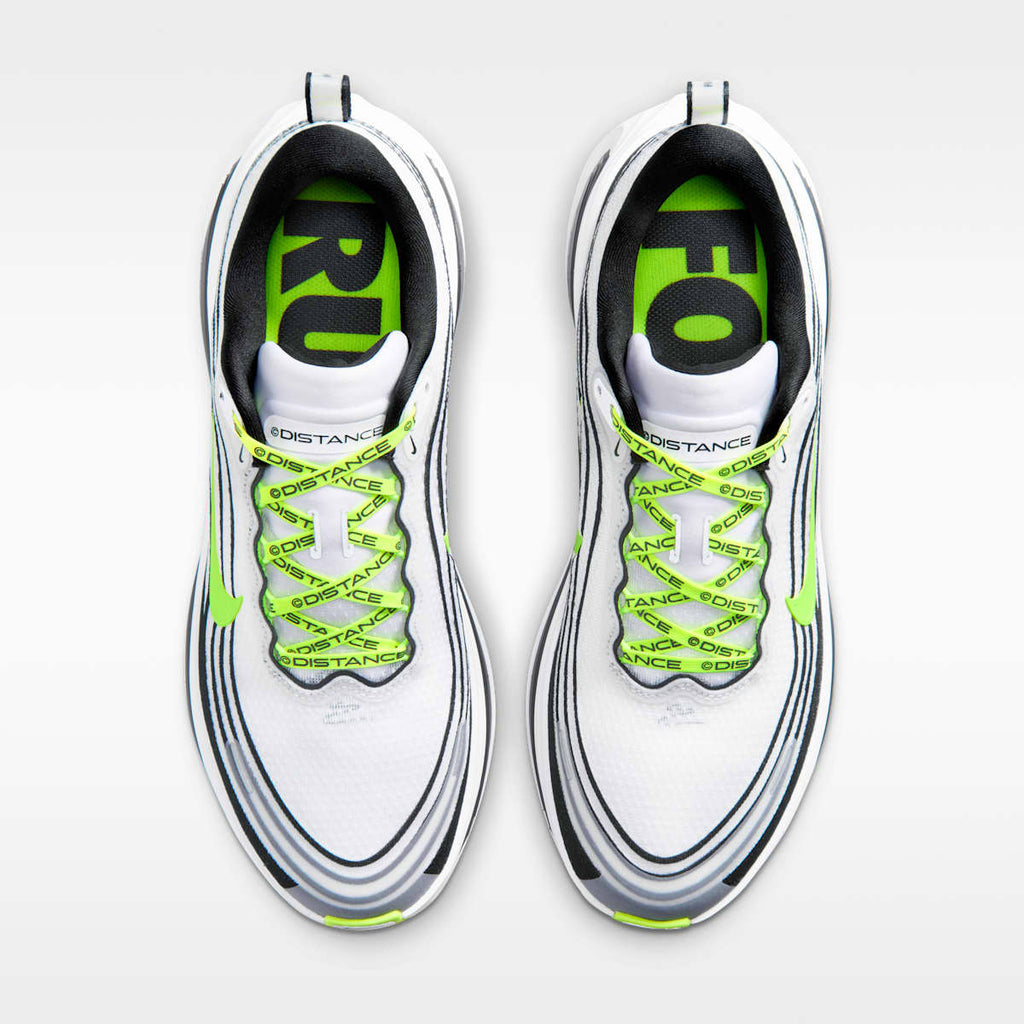 Nike Vomero Plus x DISTANCE Men's Road Running Shoes - White/Black/Volt/Metallic Silver - Image 4