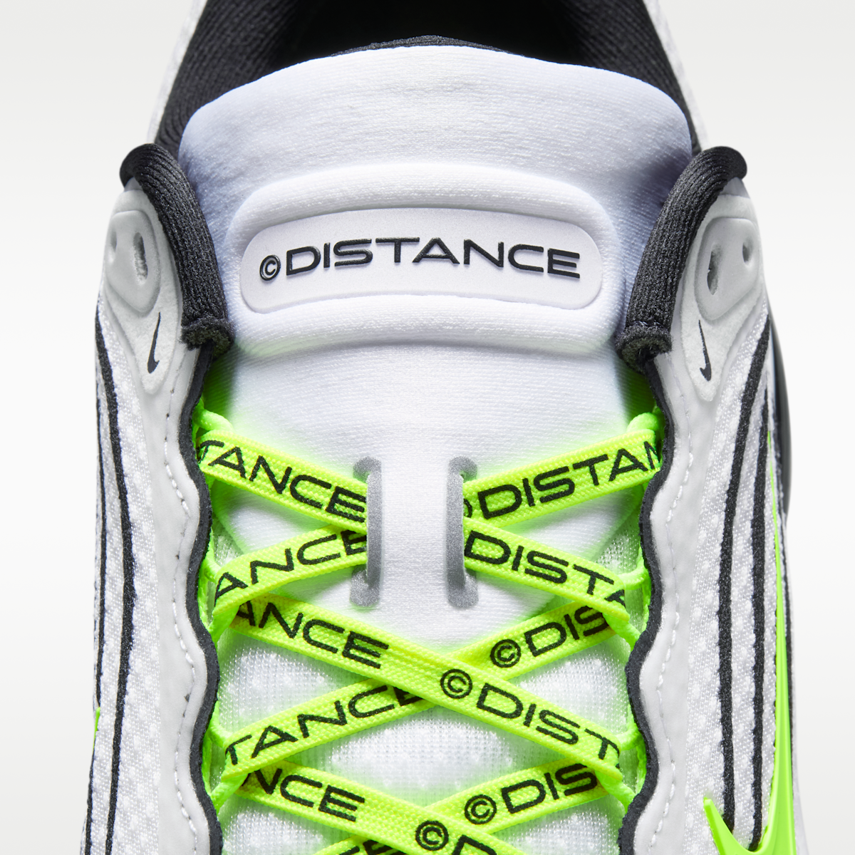 Women's Nike Vomero Plus x DISTANCE Men's Road Running Shoes - White/Black/Volt/Metallic Silver