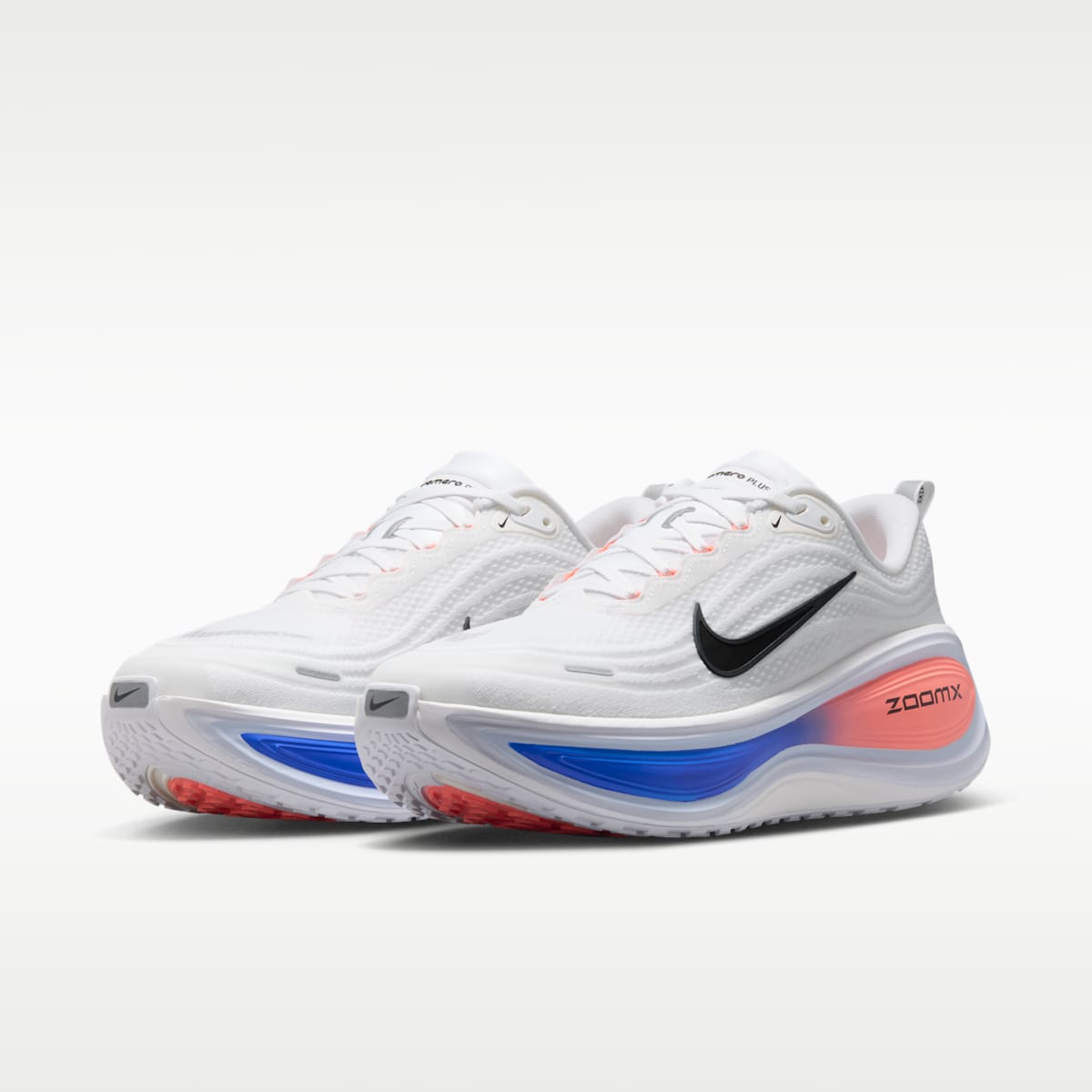 Nike Vomero Plus Men's Road Running Shoes - White/Atomic Pink/Racer Blue/Black - Image 5