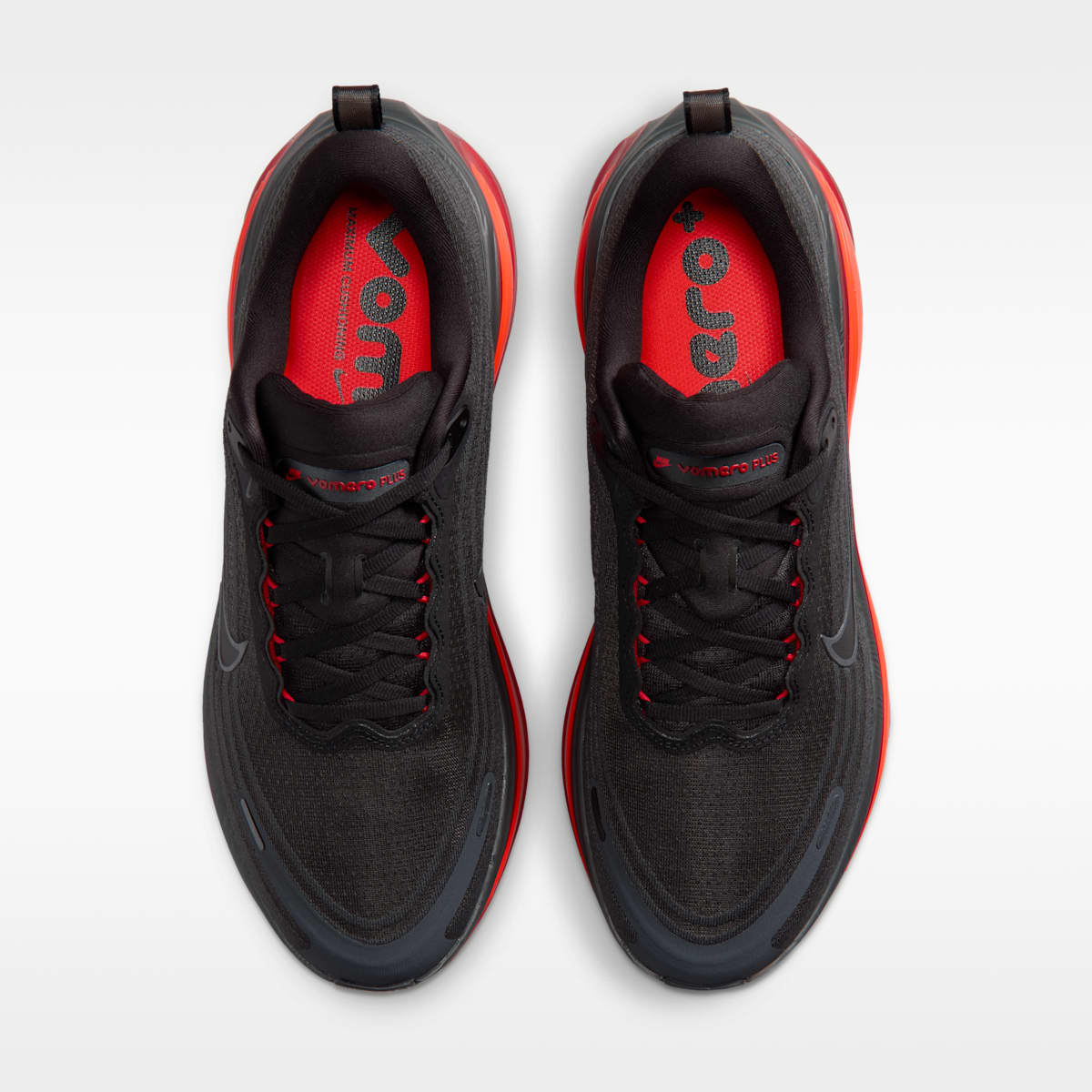 Nike Vomero Plus Men's Road Running Shoes - Anthracite/Bright Crimson/University Red/Black - Image 4