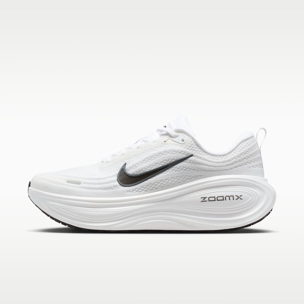 Nike Vomero Plus Men's Road Running Shoes - White/Dark Smoke Grey/Metallic Dark Grey/Black - Image 1