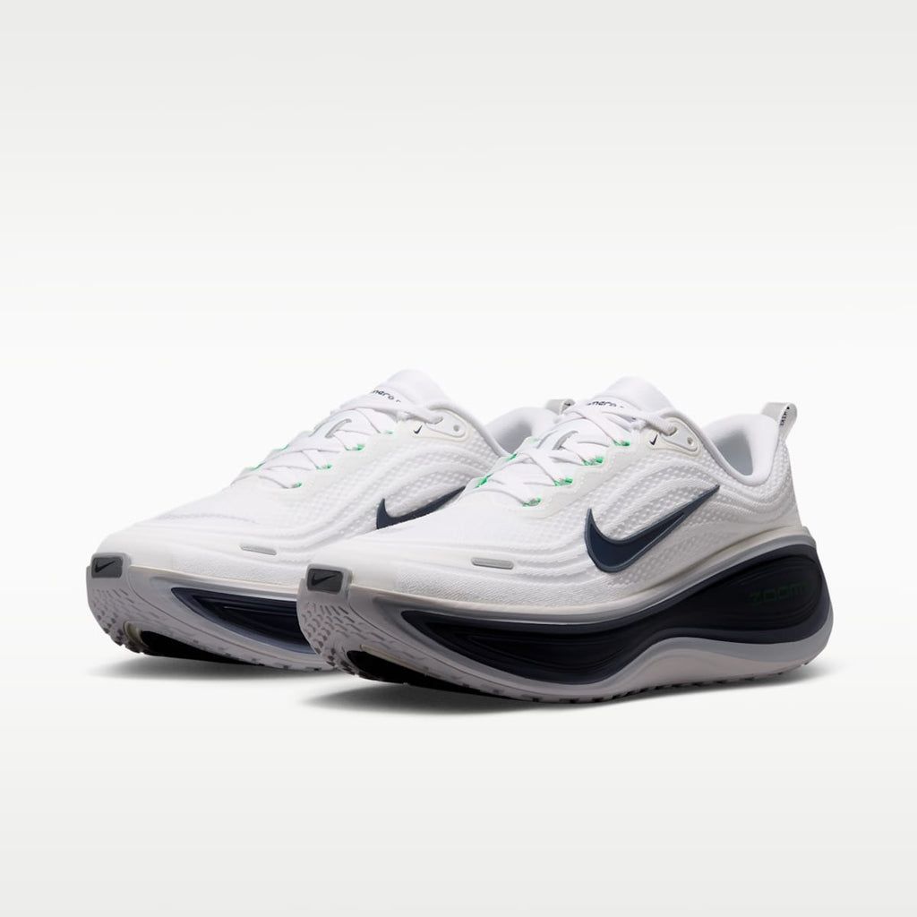 Nike Vomero Plus Men's Road Running Shoes - White/Green Spark/World Indigo/Midnight Navy - Image 5