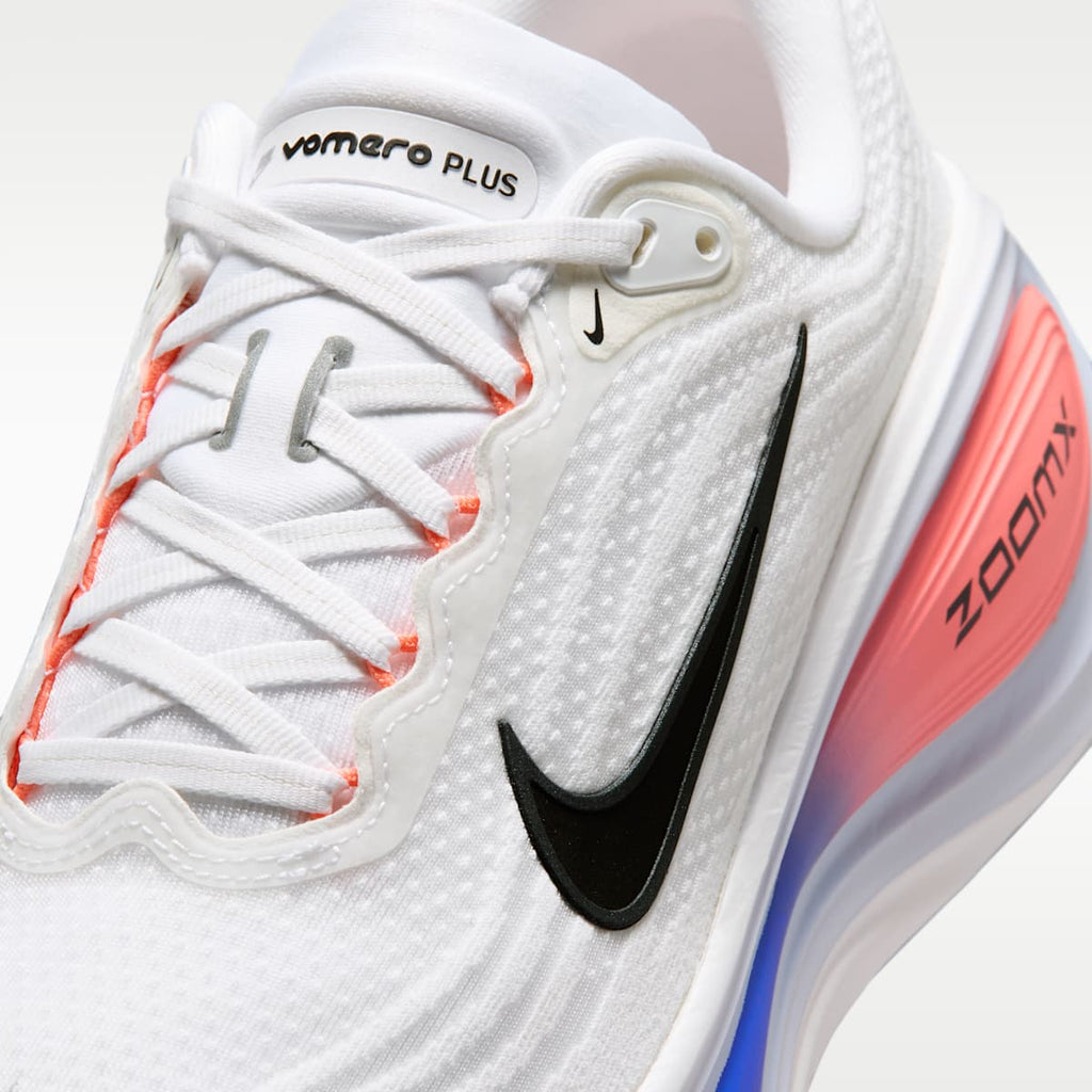 Nike Vomero Plus Men's Road Running Shoes - White/Atomic Pink/Racer Blue/Black - Image 7