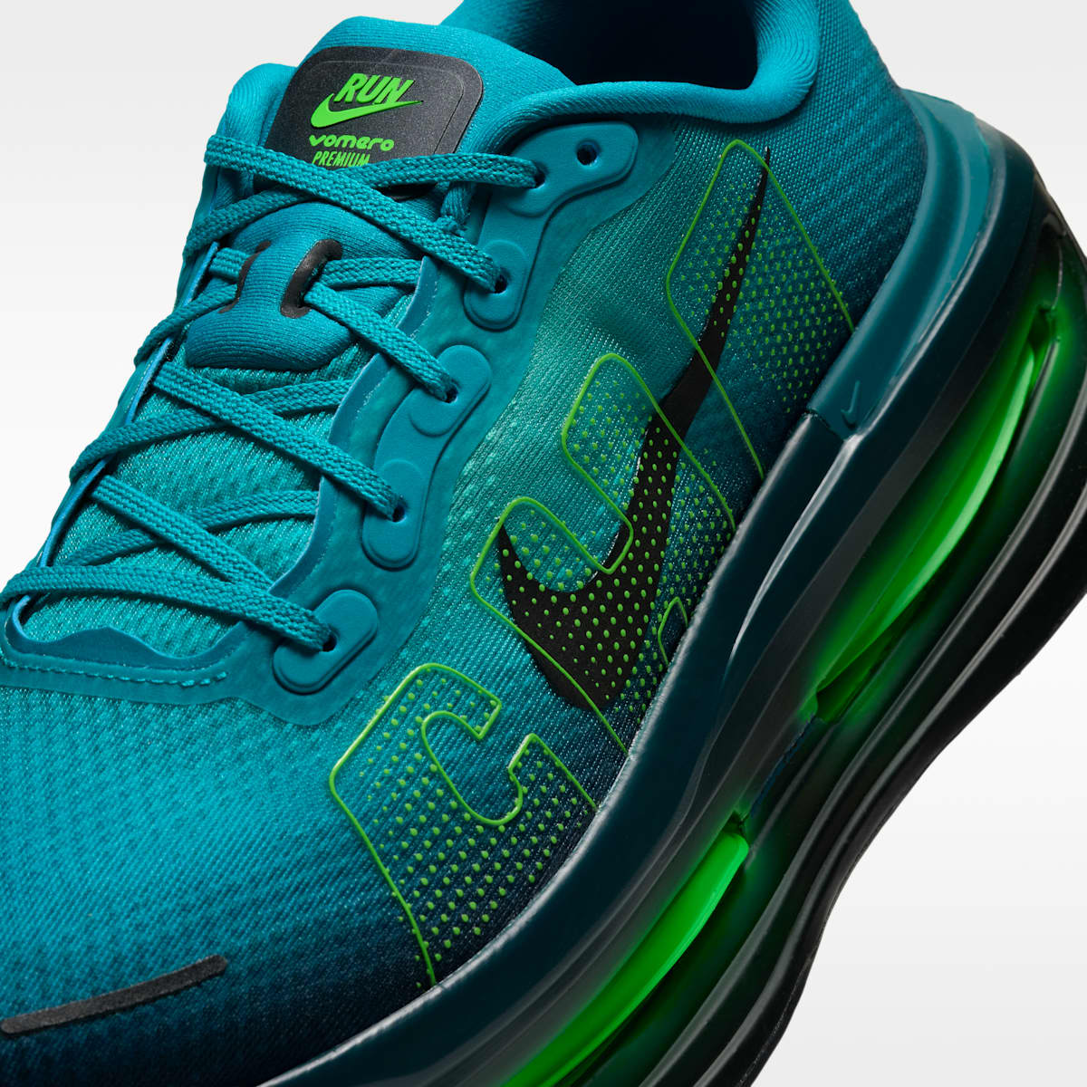 Nike Vomero Premium Men's Road Running Shoes - Energy/Arctic Green/Deep Teal/Green Strike - Image 7