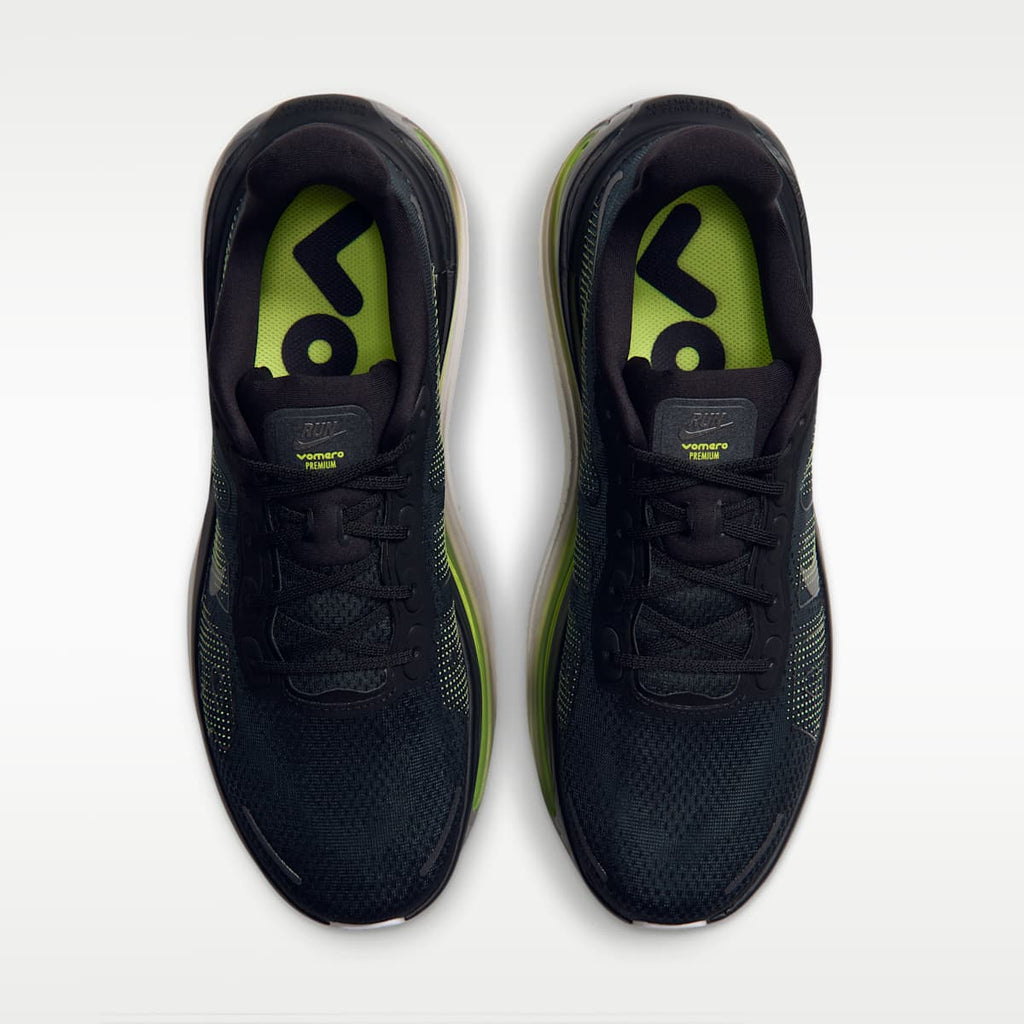 Nike Vomero Premium Men's Road Running Shoes - Black/Anthracite/Lemon Venom/Metallic Dark Grey - Image 4