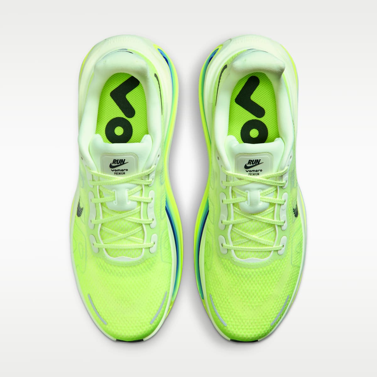 Nike Vomero Premium Men's Road Running Shoes - Volt Tint/Sapphire/Volt/Black Spruce - Image 4