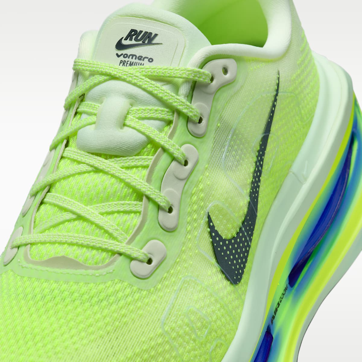Nike Vomero Premium Men's Road Running Shoes - Volt Tint/Sapphire/Volt/Black Spruce - Image 7