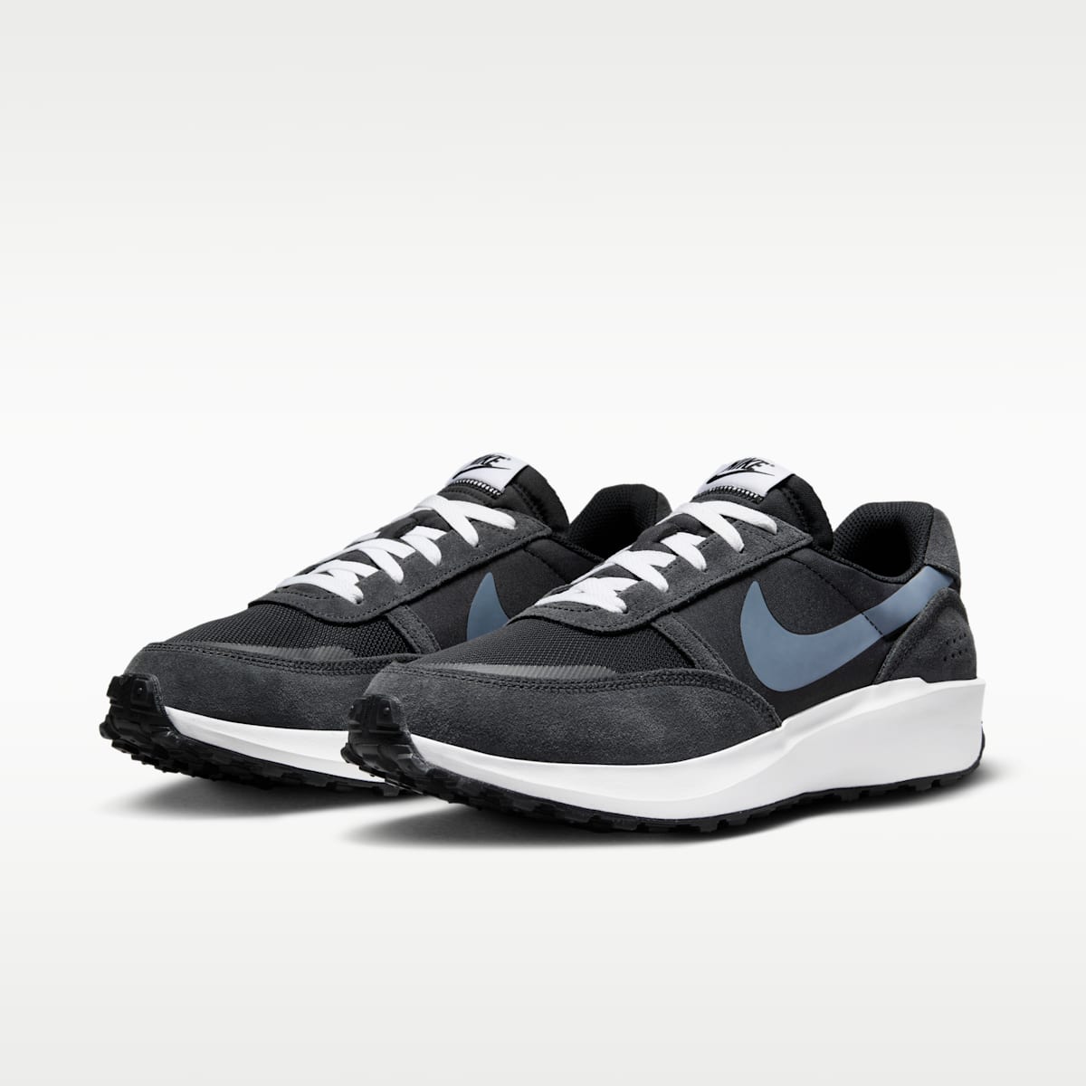 Nike Waffle Nav Men's Shoes - Black/Off Noir/White - Image 5