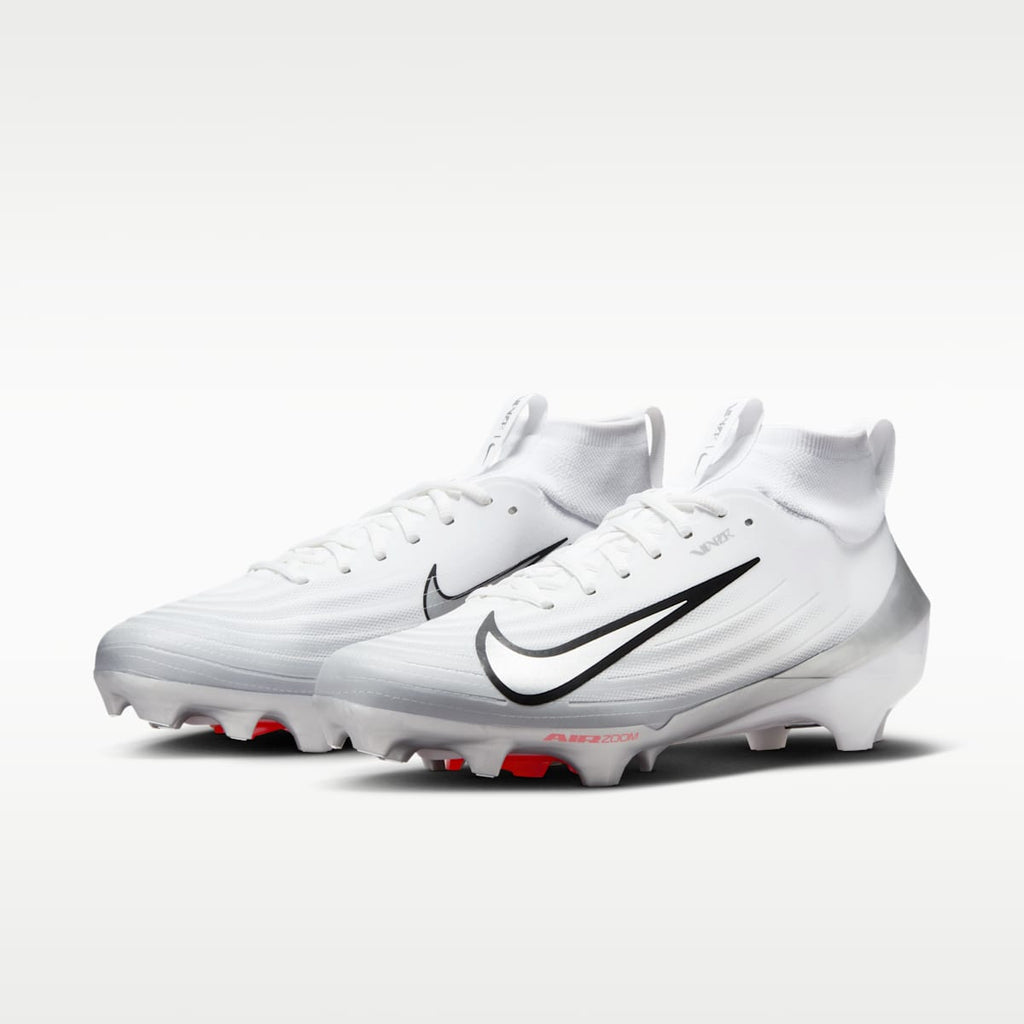 Nike Vapor Pro 1 Football Cleats - White/Black/Summit White/Metallic Silver - Image 5
